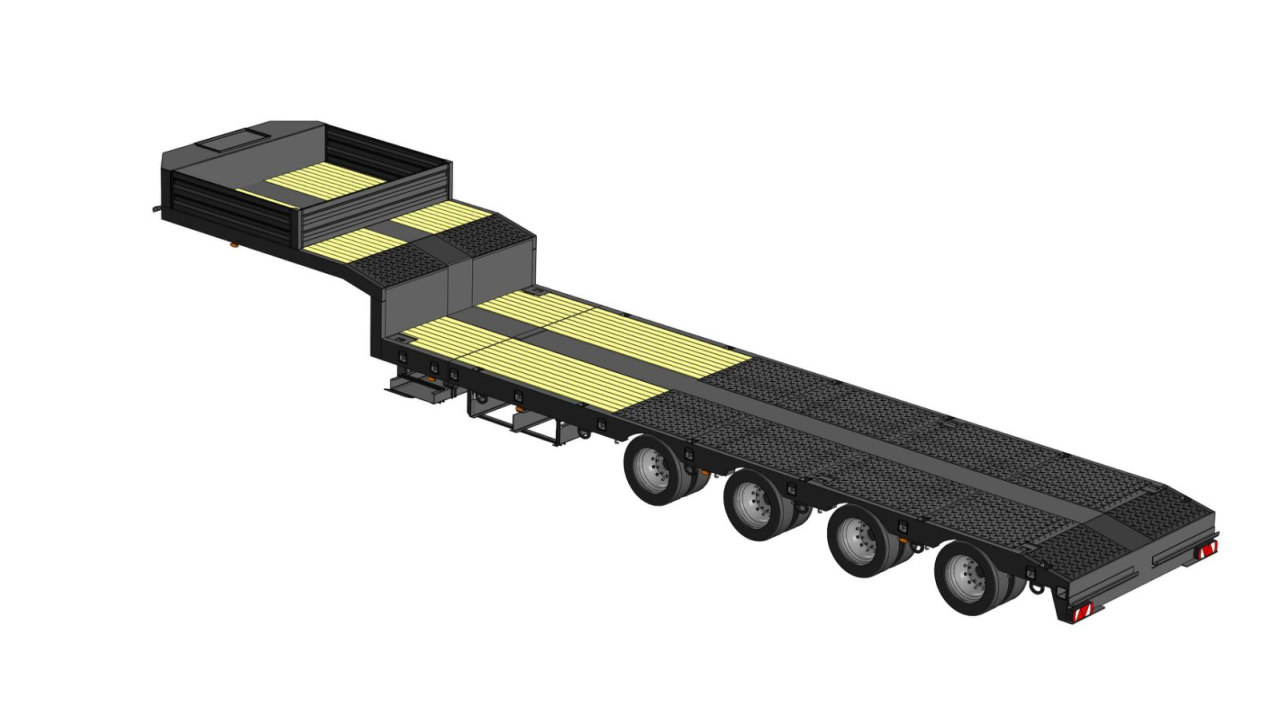 Напівпричіп трал  низькорамний модель ZT-NPTN-64